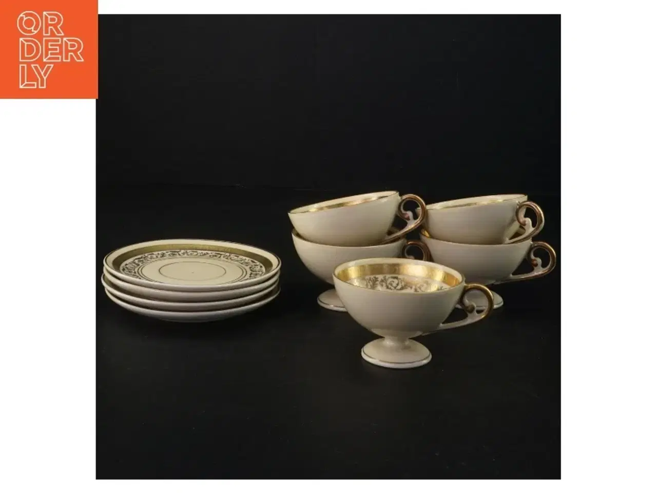Billede 1 - Mokkakopper med underkopper (str. Diameter 11 cm kop 7,5 x 5 cm)
