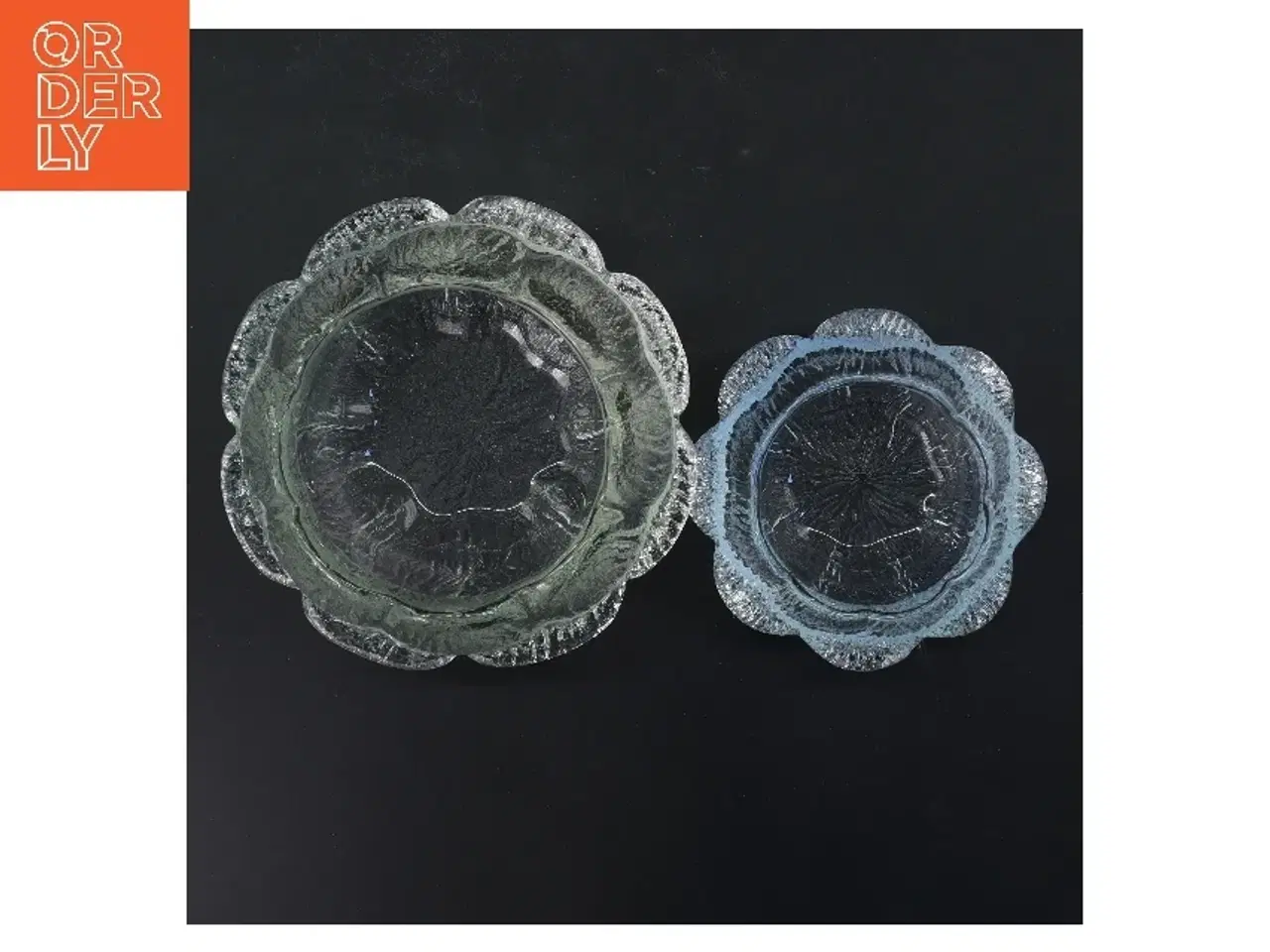 Billede 3 - Glas skåle, sæt af 2 (str. Ø 13 & 9 cm)