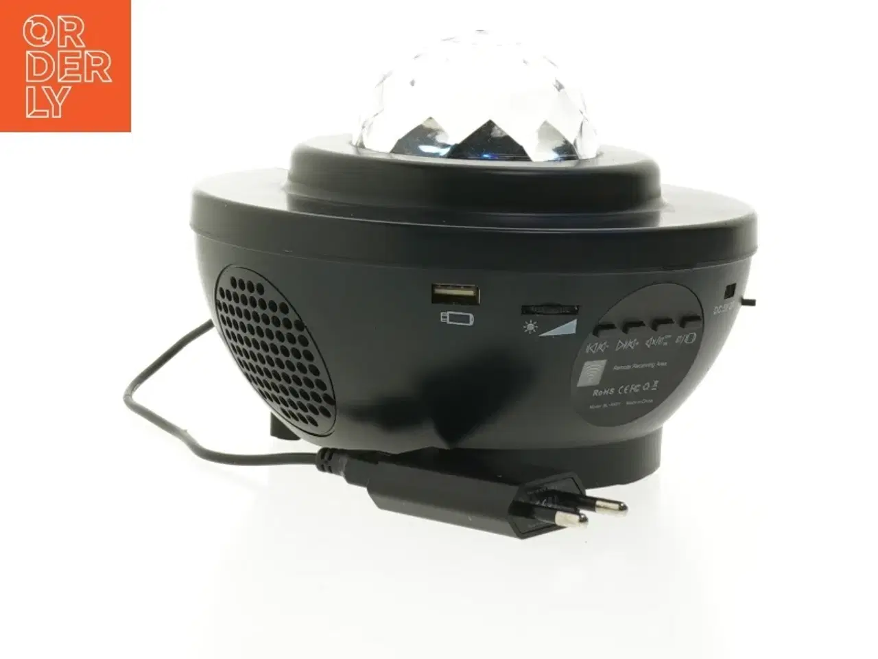 Billede 1 - LED Krystal Kugle Diskolys (str. 17 cm)