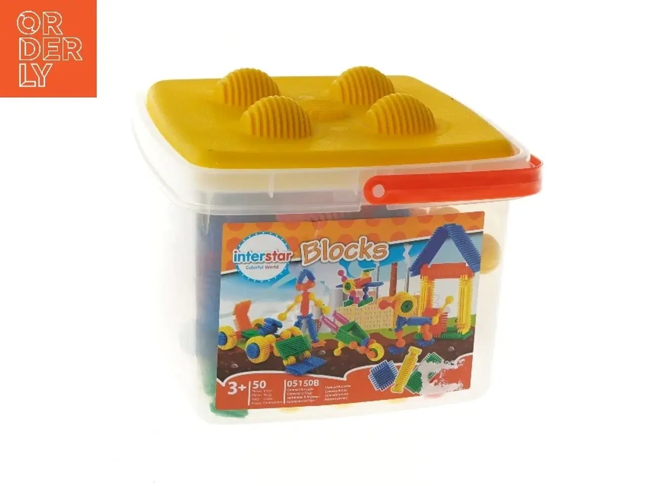 Billede 1 - Byggeklodser i plastik fra Interstar (str. 18x18x15 cm)