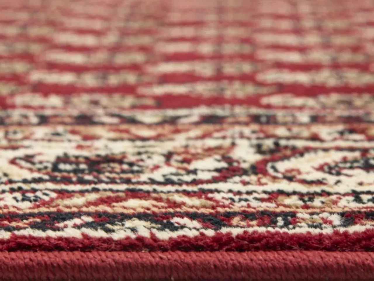 Billede 2 - Solid Serabend tæppeløber i rød farve