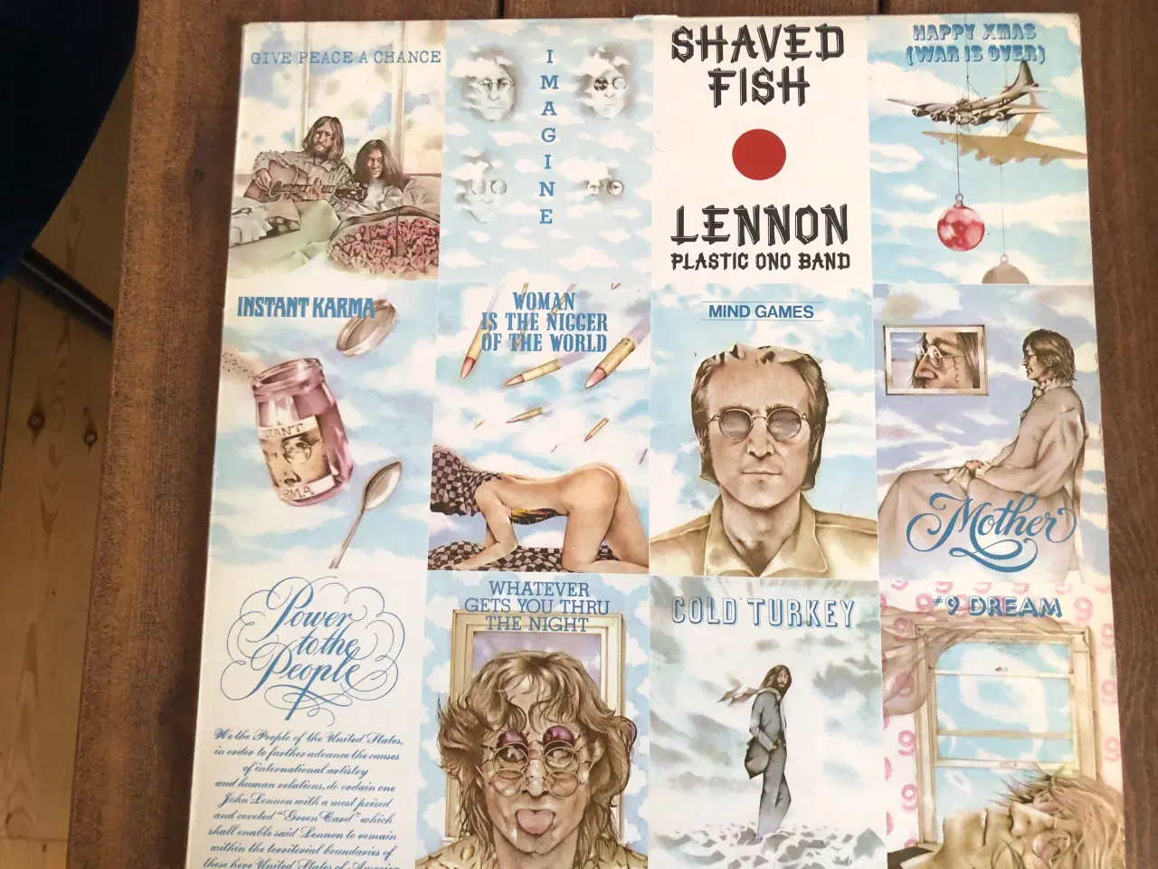 Billede 1 - Lp. John Lennon : Shaved fish. VG+/Cover VG++