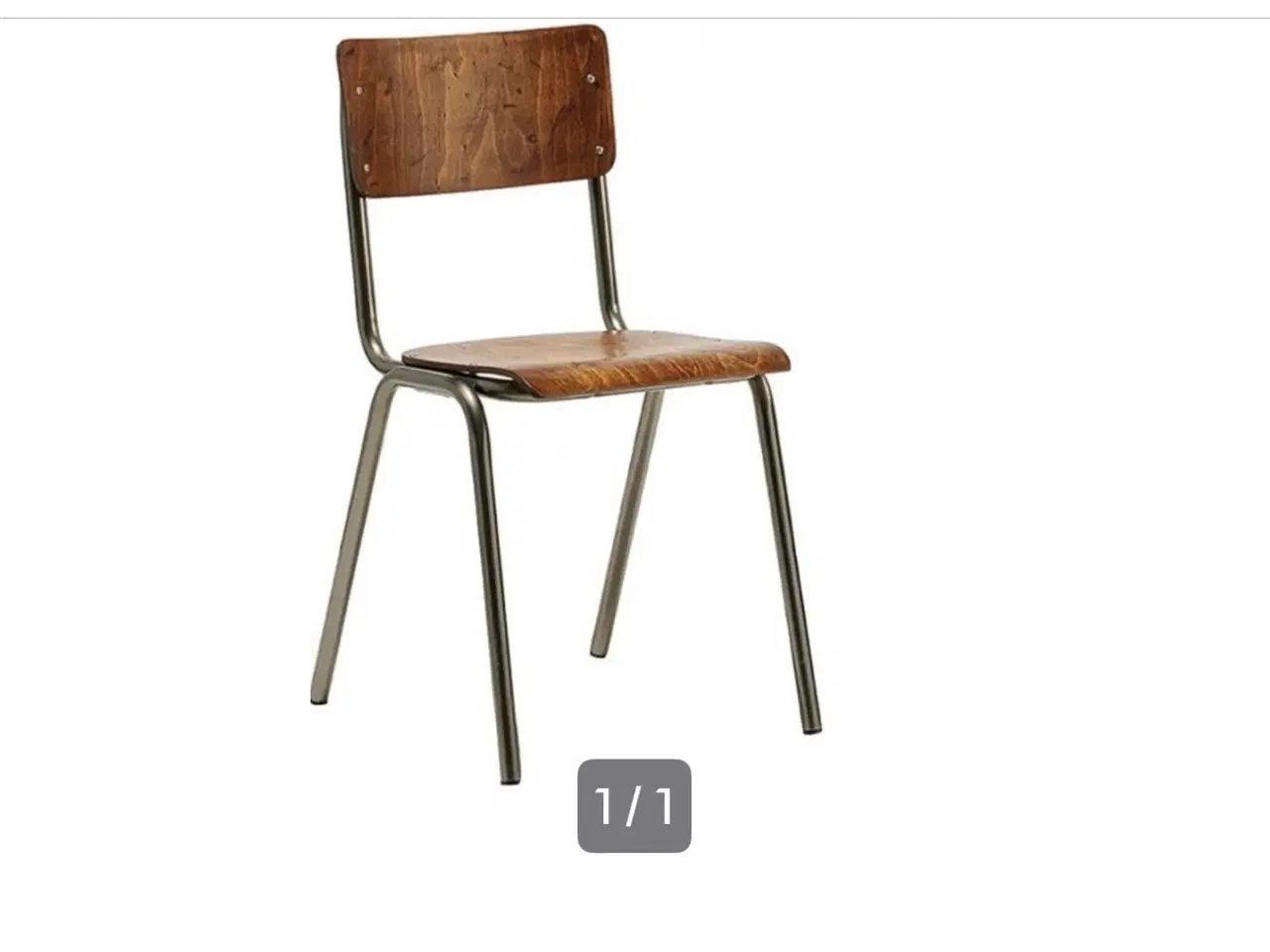 Billede 1 - Skolestol. Stabelbare 