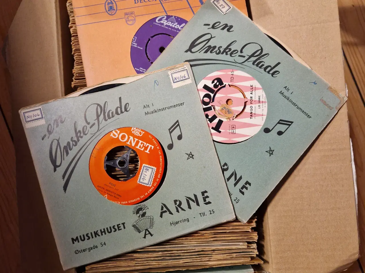 Billede 1 - 100 danske singler fra 50'erne og 60'erne