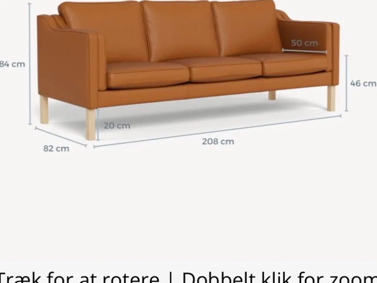 Billede 4 - Stouby lædersofa model Clausholm