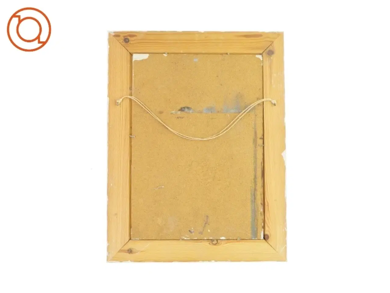 Billede 2 - Billede i hvid dekoreret ramme