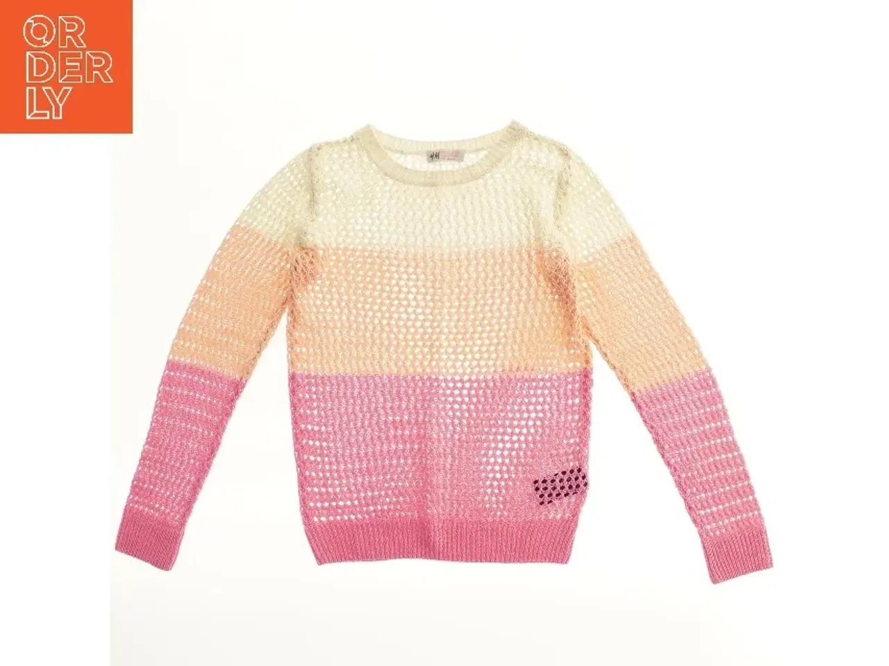 Billede 2 - Strikket bluse med farveblokke fra H&M (str. 152)