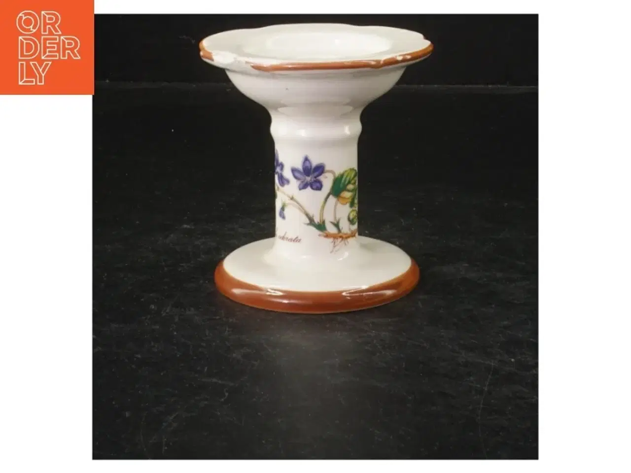 Billede 3 - Sæt af to dekorerede lysestager fra Horishin Potteries (str. 13 cm. og 9 cm)