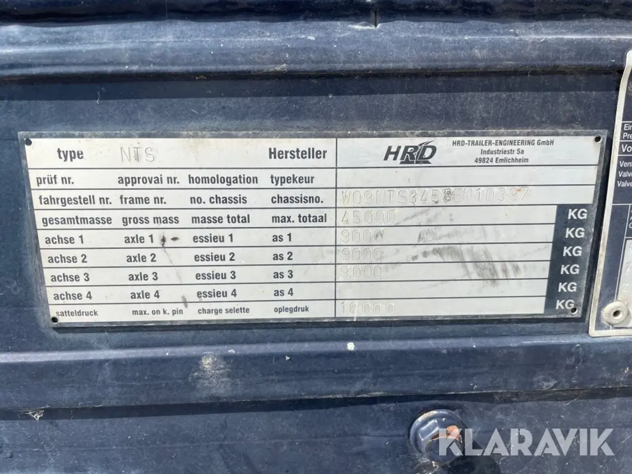 Billede 9 - Walking floor semi-trailer HRD NTS 3 akslet