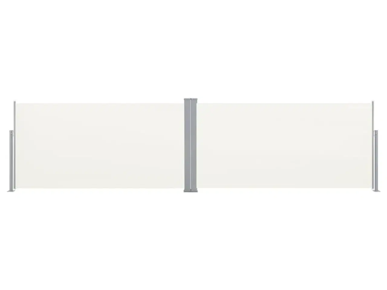 Billede 2 - Sammenrullelig læskærm 160 x 600 cm cremefarvet