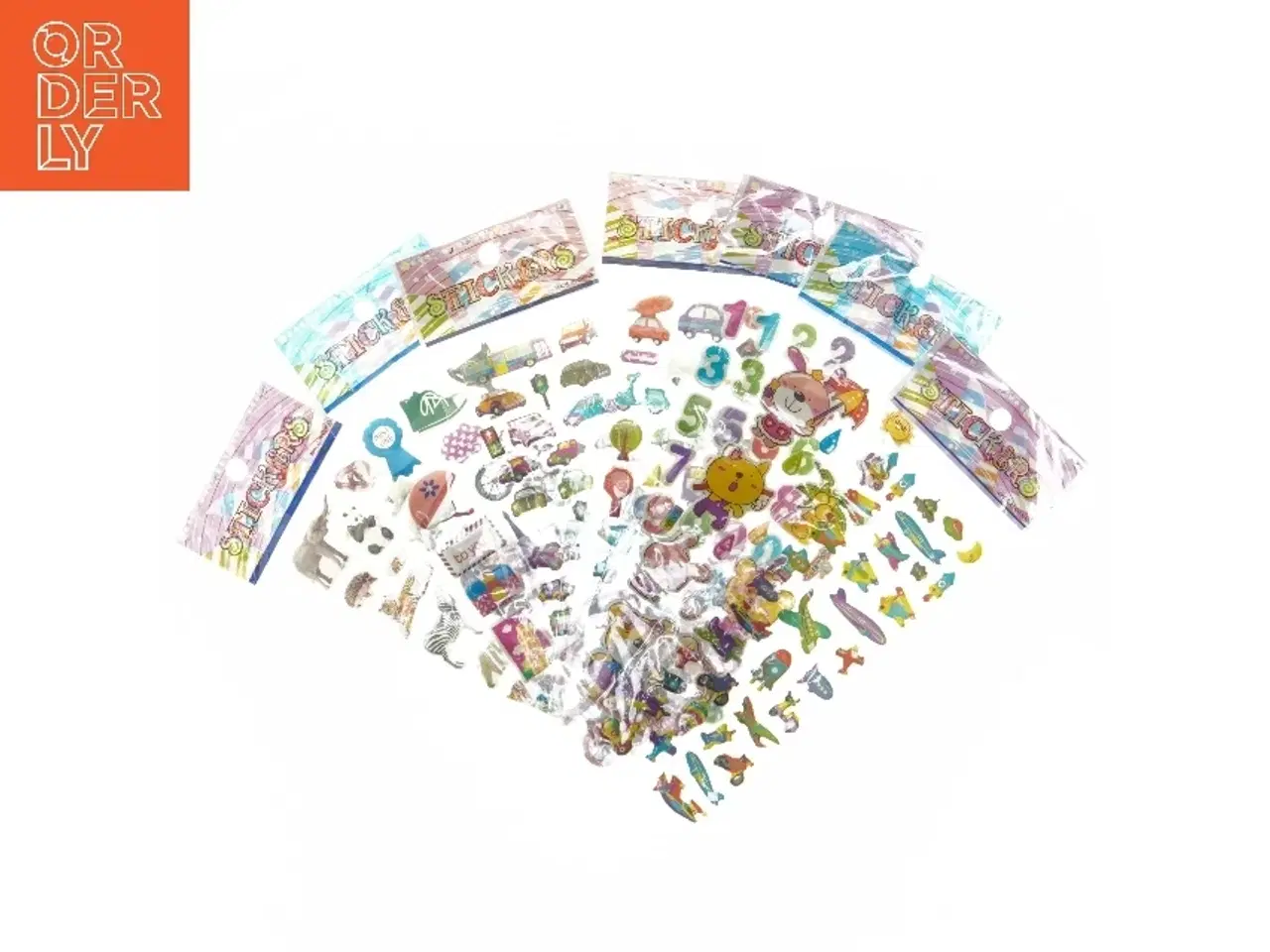 Billede 2 - Pakke med klistermærker (str. 7 styk cm)