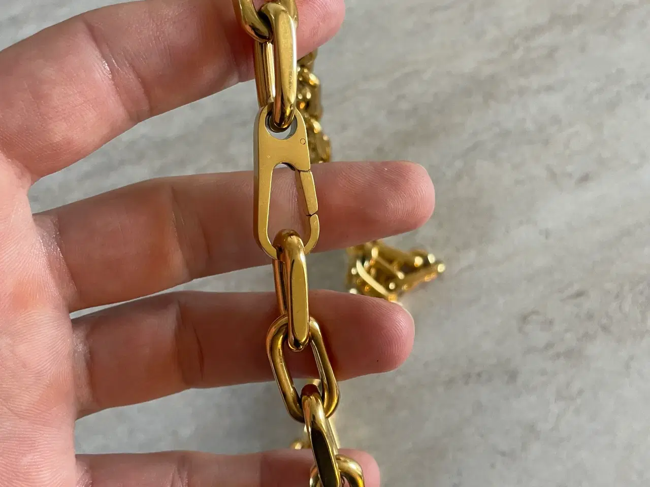 Billede 4 - Guldbelagt ankerkæde 