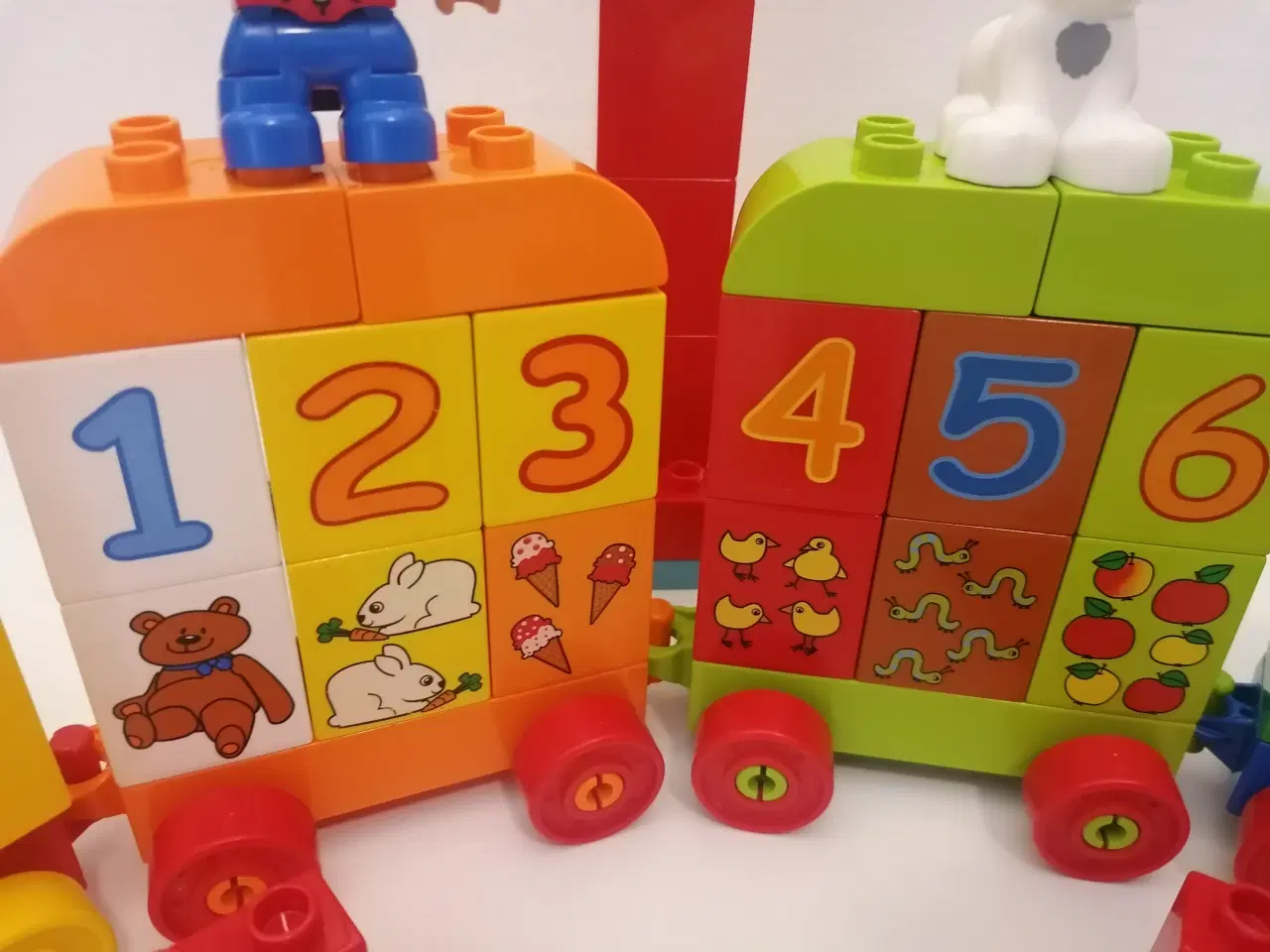 Billede 2 - Duplo Taltog Med tal fra 1 til 10 samt symboler 