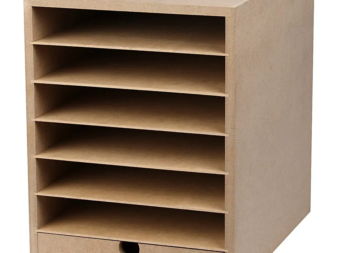 Billede 1 - Kartonreol, H: 31,5 cm, D: 32 cm, B: 24,3 cm, A4, 1 stk.