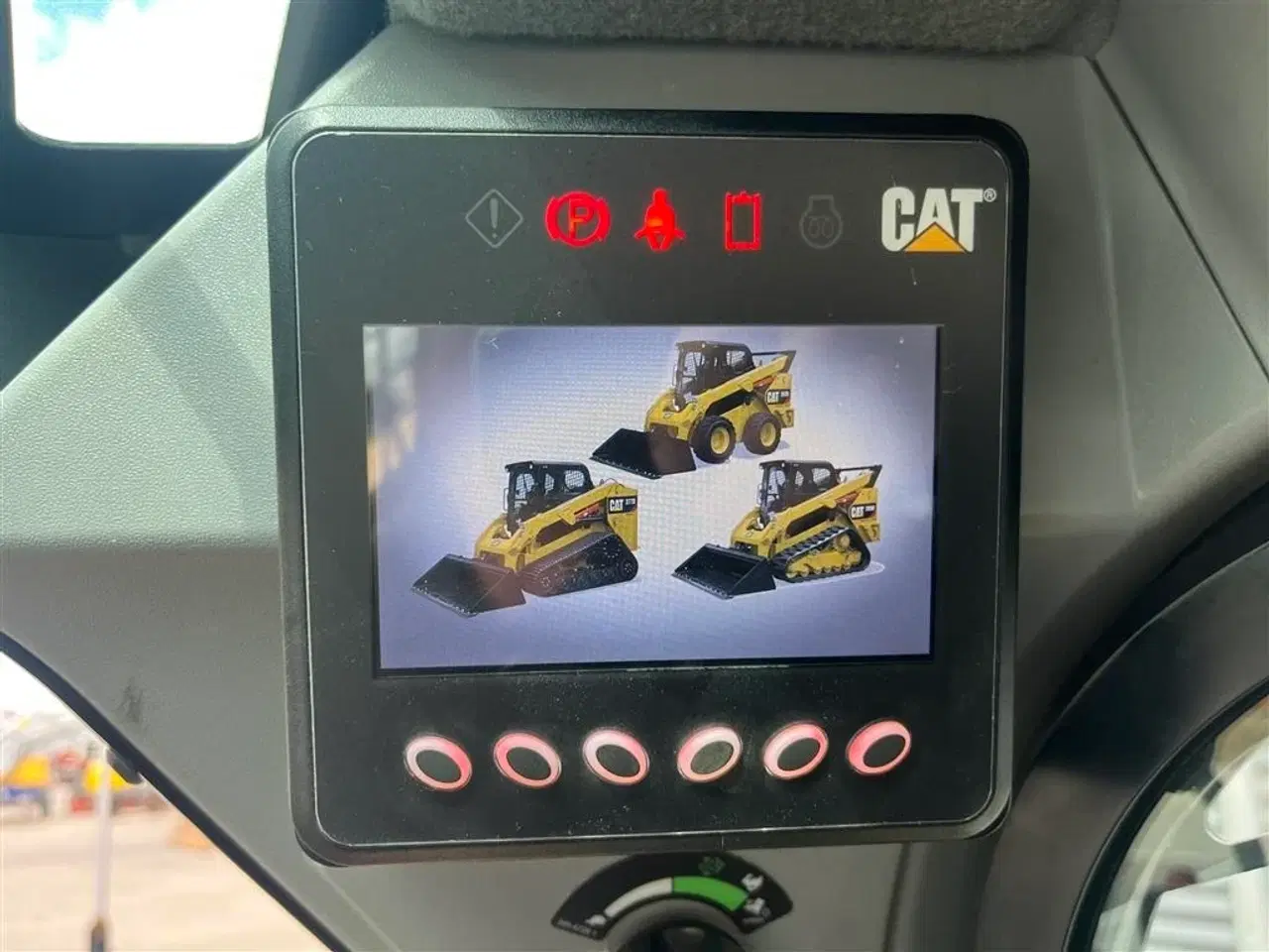 Billede 7 - Caterpillar 259D Med afretter-Powerrake-klippehoved solvl og gafler