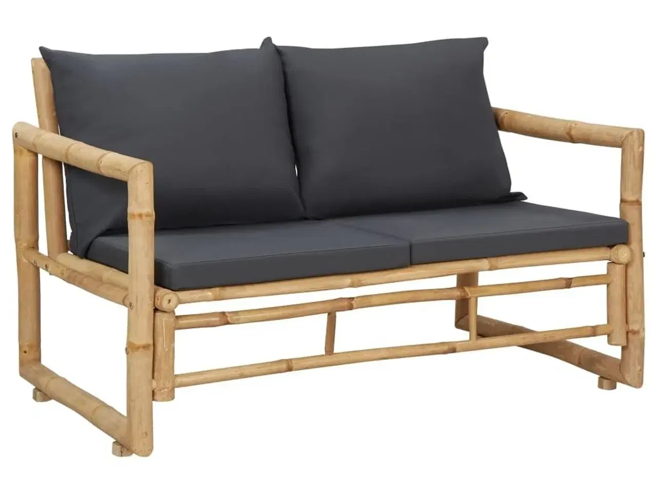 Billede 1 - Havebænk med hynder 115 cm bambus