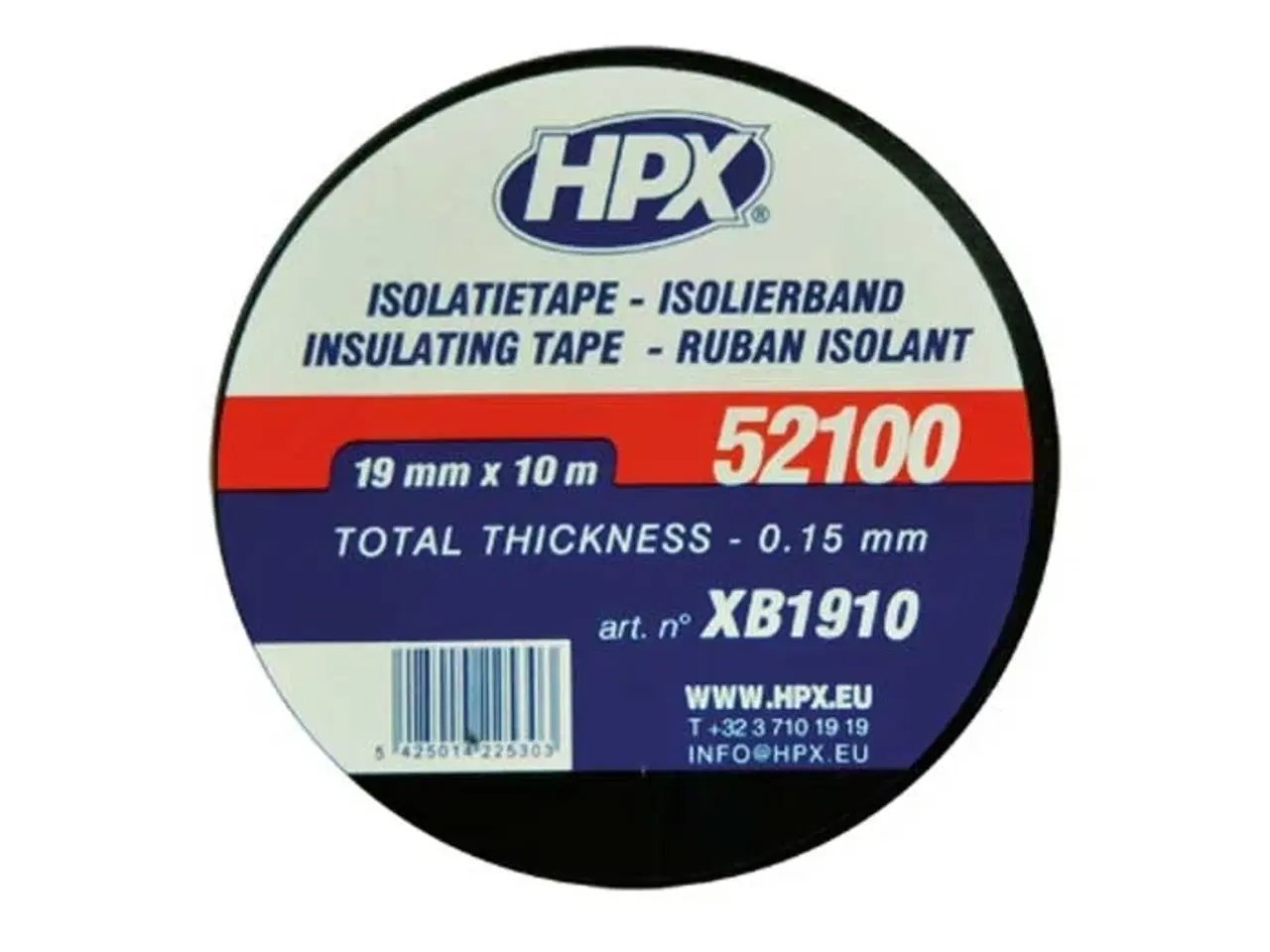 Billede 1 - Lux isolerbånd sort 1 stk. 19mm x 10m