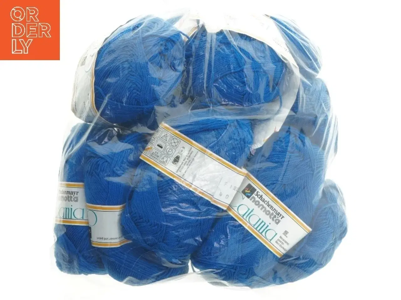 Billede 1 - Blå garnnøgler, 10 stk. fra Nomotta (str. 50 g, 10 styk cm)