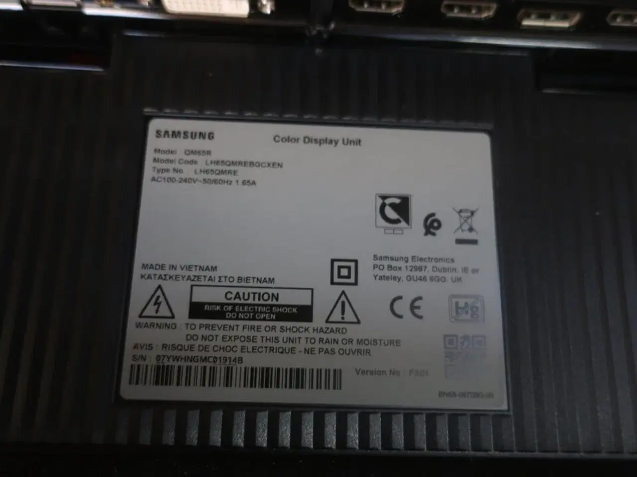 Billede 3 - 65" LED-TV, SAMSUNG QM65R