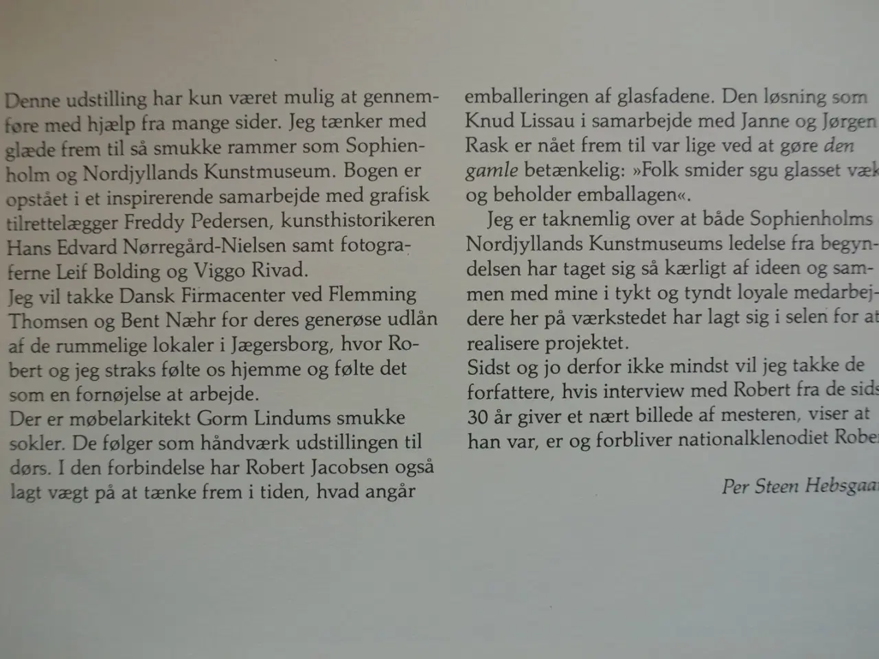 Billede 3 - ny glaskunst, af robert jacobsen med dedikation