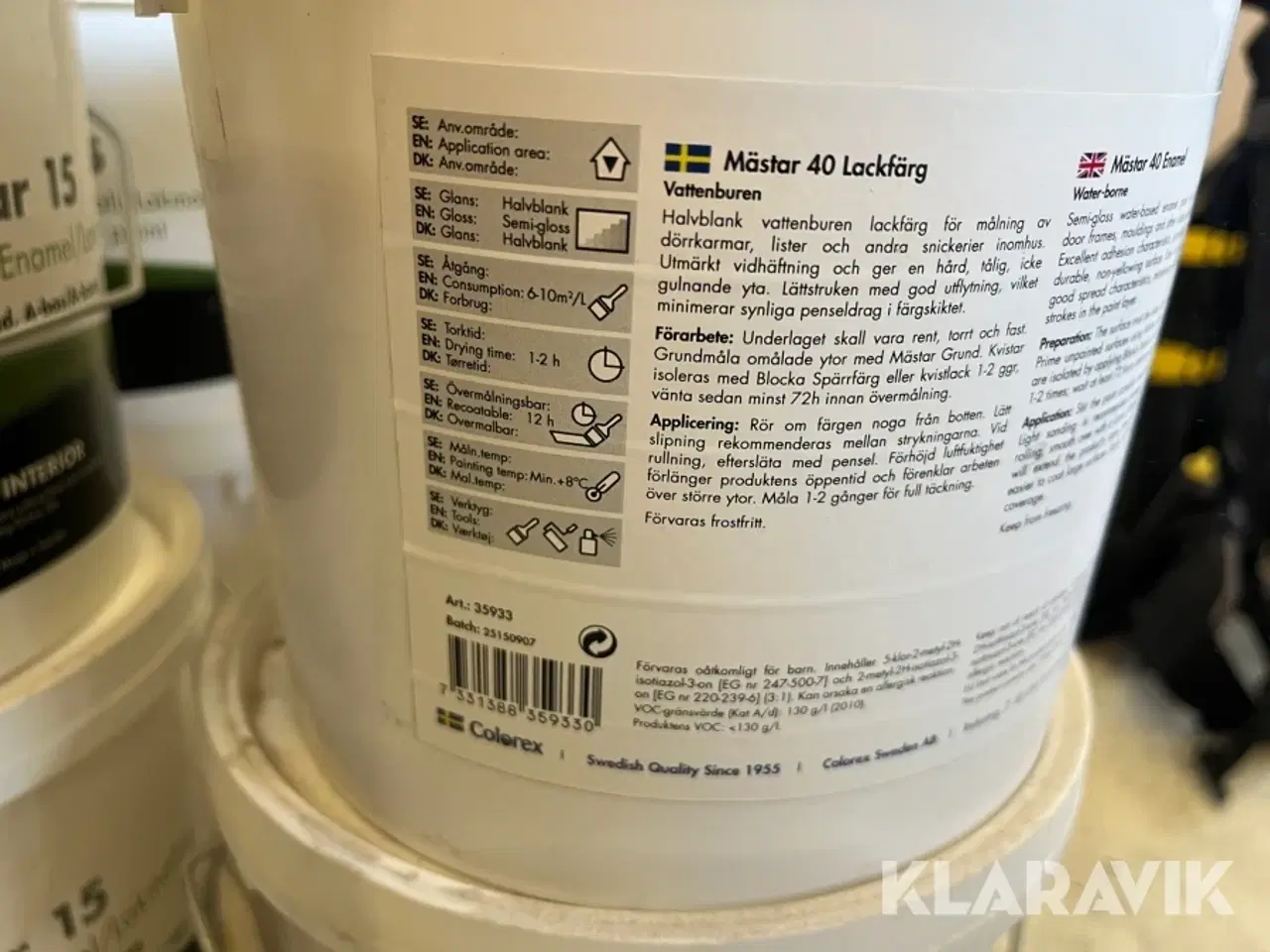 Billede 4 - Lakmaling Colorex Mästar 40 - 15 styk