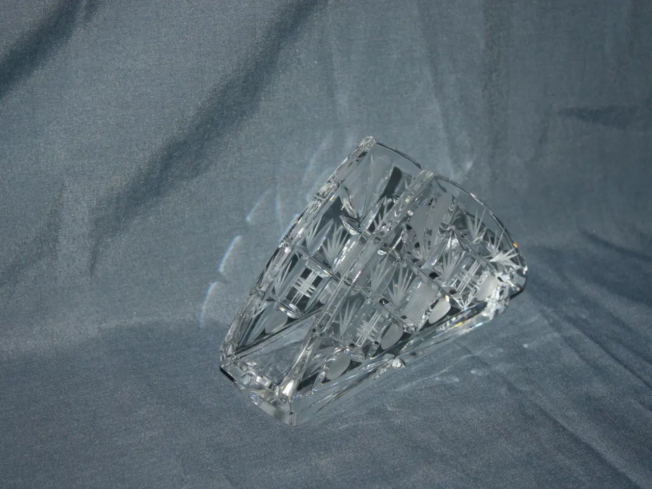 Billede 2 - Servietholder i glas Bohemia