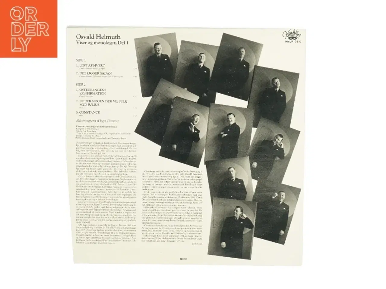 Billede 2 - Osvald Helmuth Viser og Monologer del 1 Vinylplade