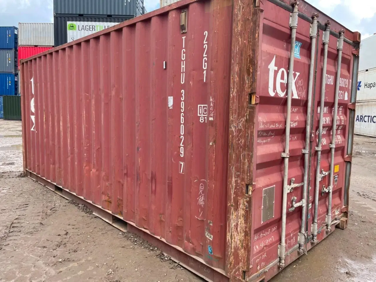 Billede 6 - 20 fods Container- ID: TGHU 396029-7 ( står på Sjæ