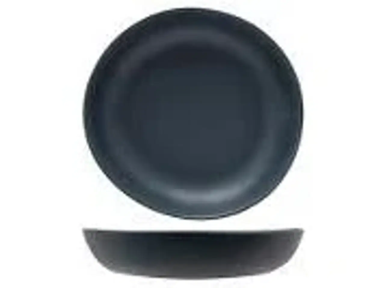 Billede 1 - 24 stk. Tallerken melamin dyb antrasit 174 mm Kupo