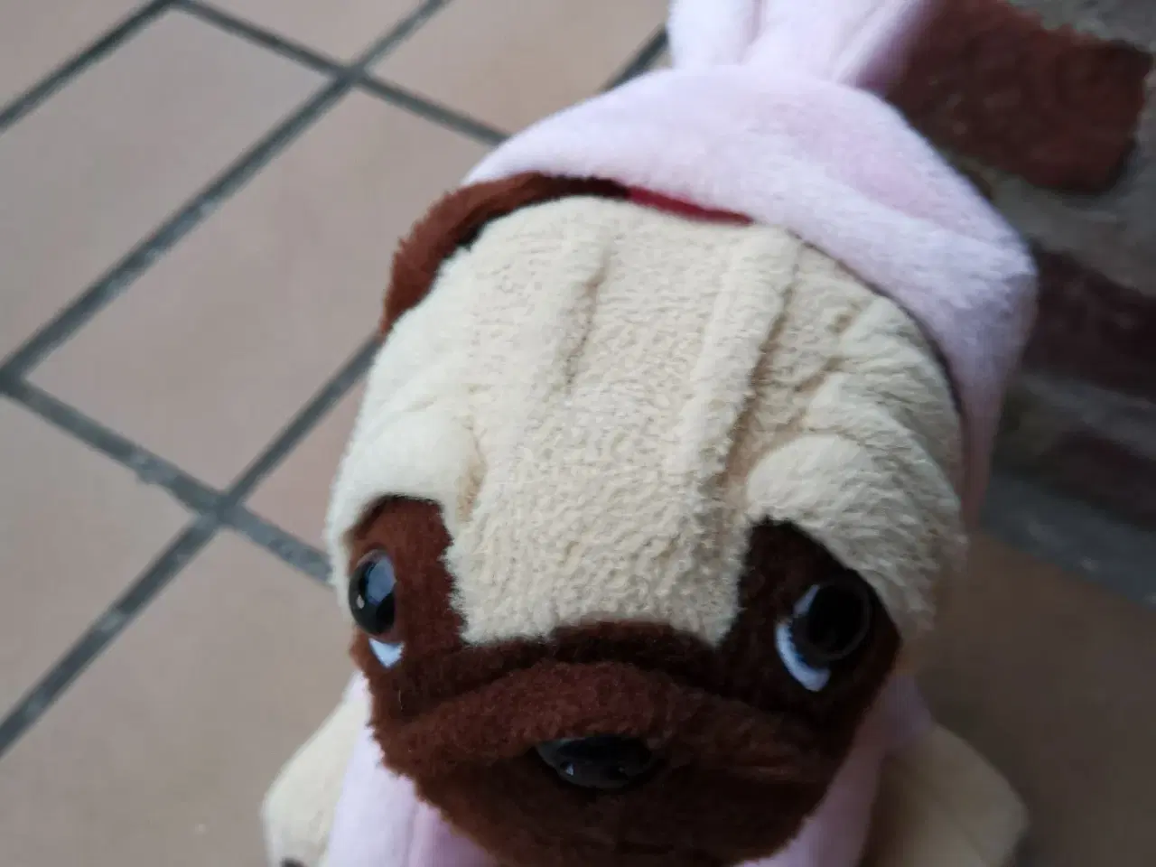 Billede 2 - Mops Bamse i lyserød Kanin kostume - Moppe