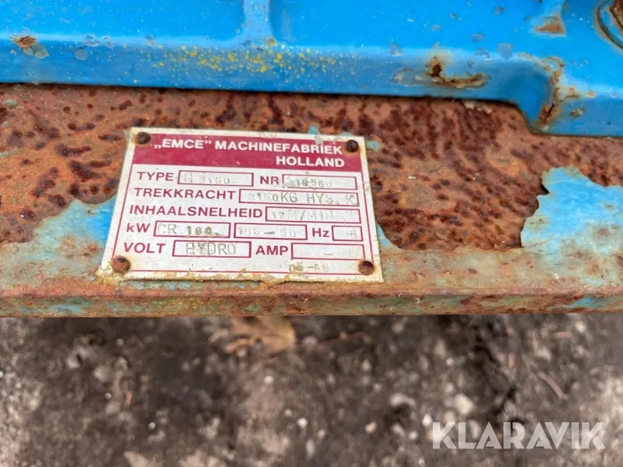 Billede 8 - Hydraulisk spil EMCE H3150