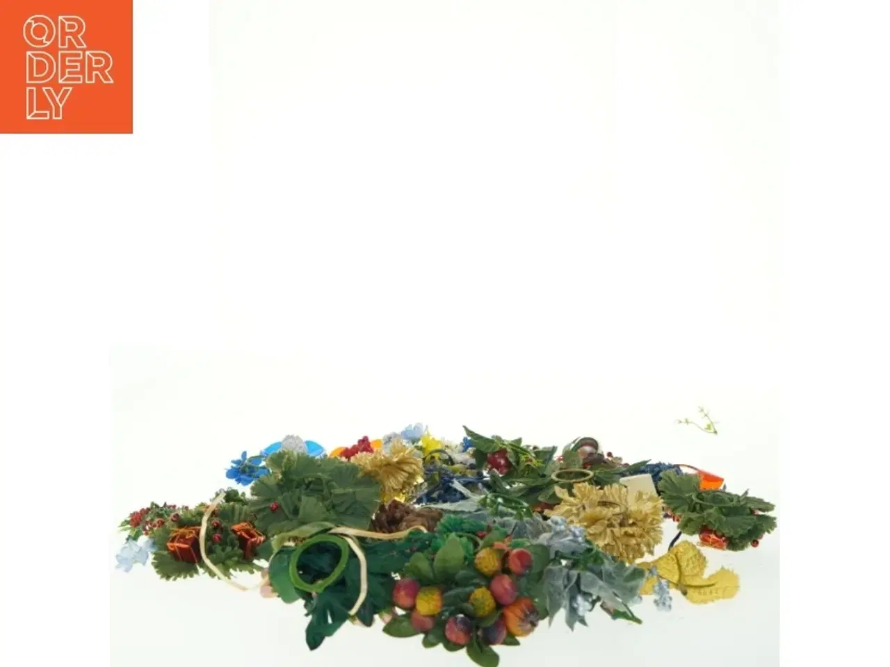 Billede 4 - Kunstig blomsterkranse (str. mix )