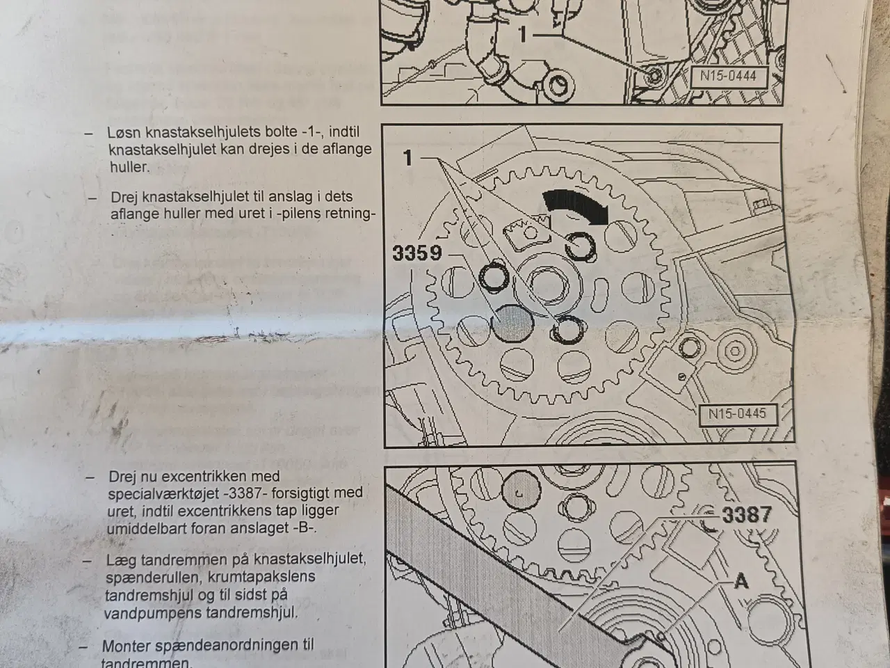 Billede 3 - Tandrem timingssæt pumpe dyse tdi VW/Audi/Skoda 