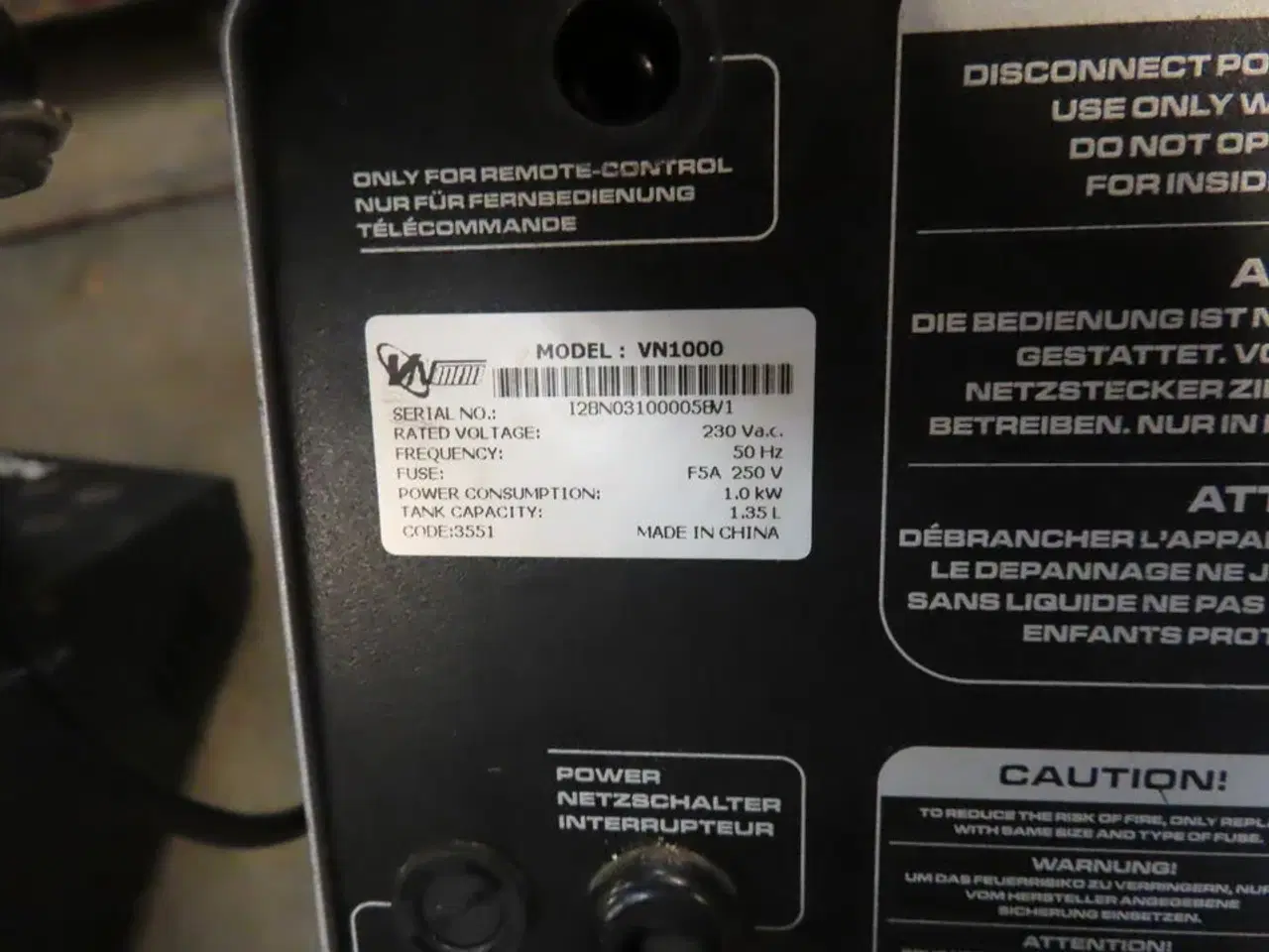 Billede 5 - Røgmaskine VARYTEC VN1000