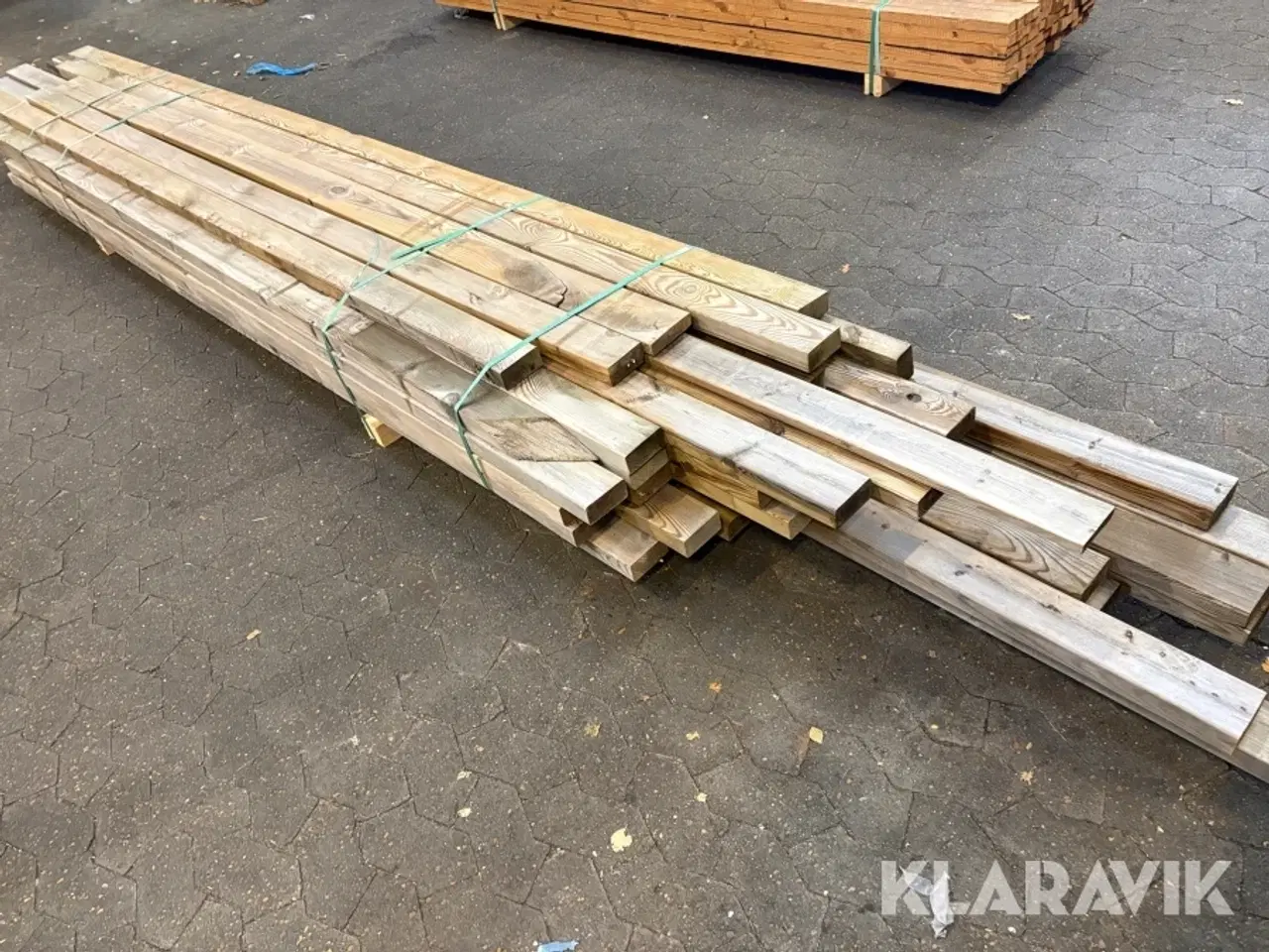 Billede 2 - Træ Trykimprægneret reglar 41 styk assorterede længder