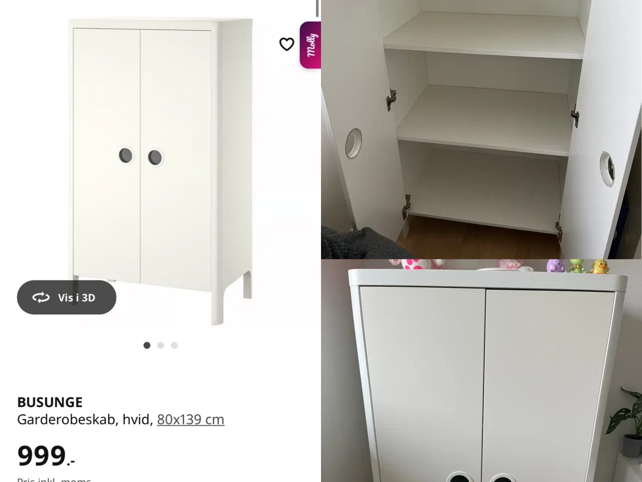 Billede 4 - Ikea Busunge skab