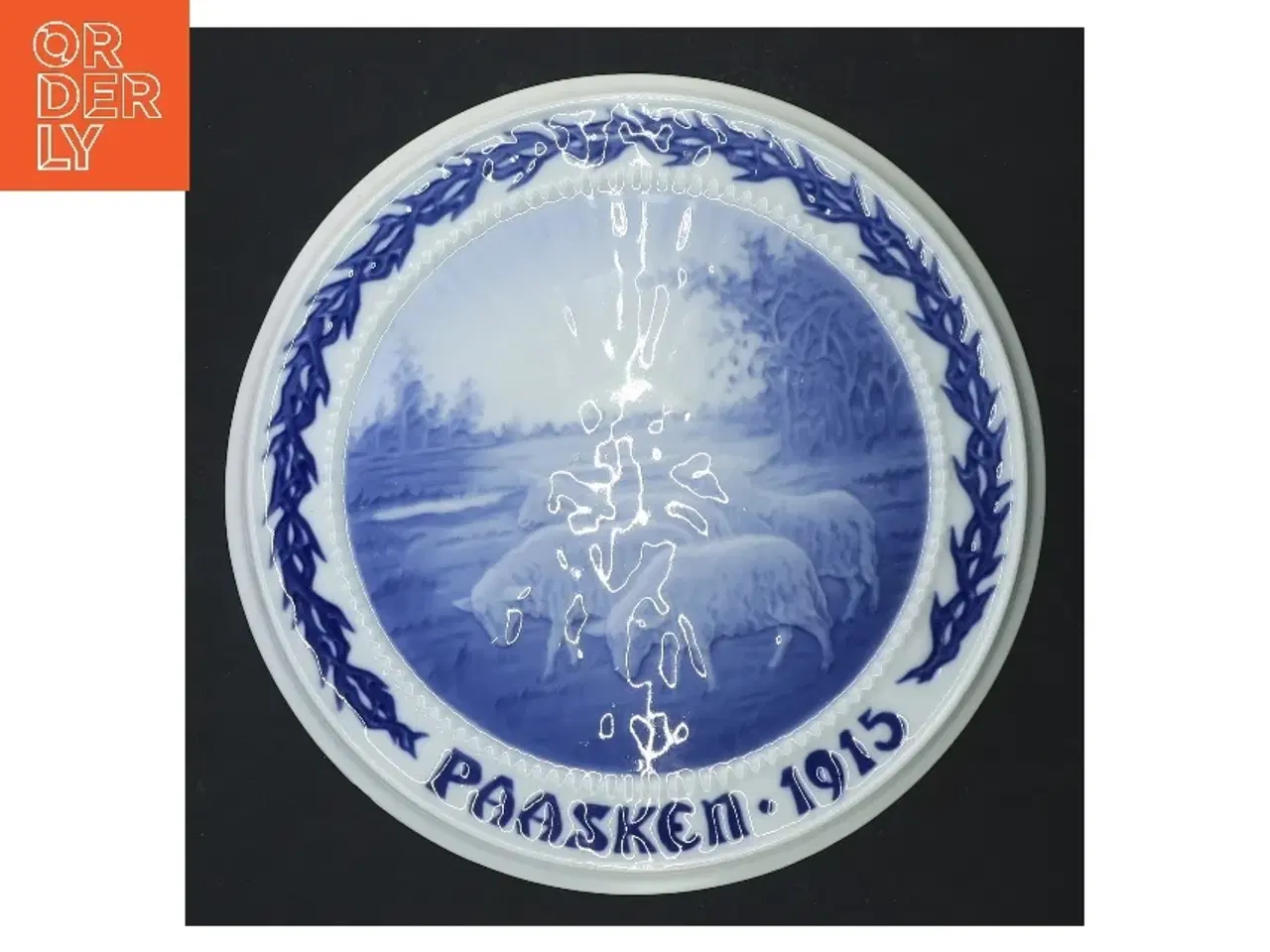 Billede 1 - Paasken 1915 vægplade fra Bing Og Grøndal (str. Ø 19 cm)
