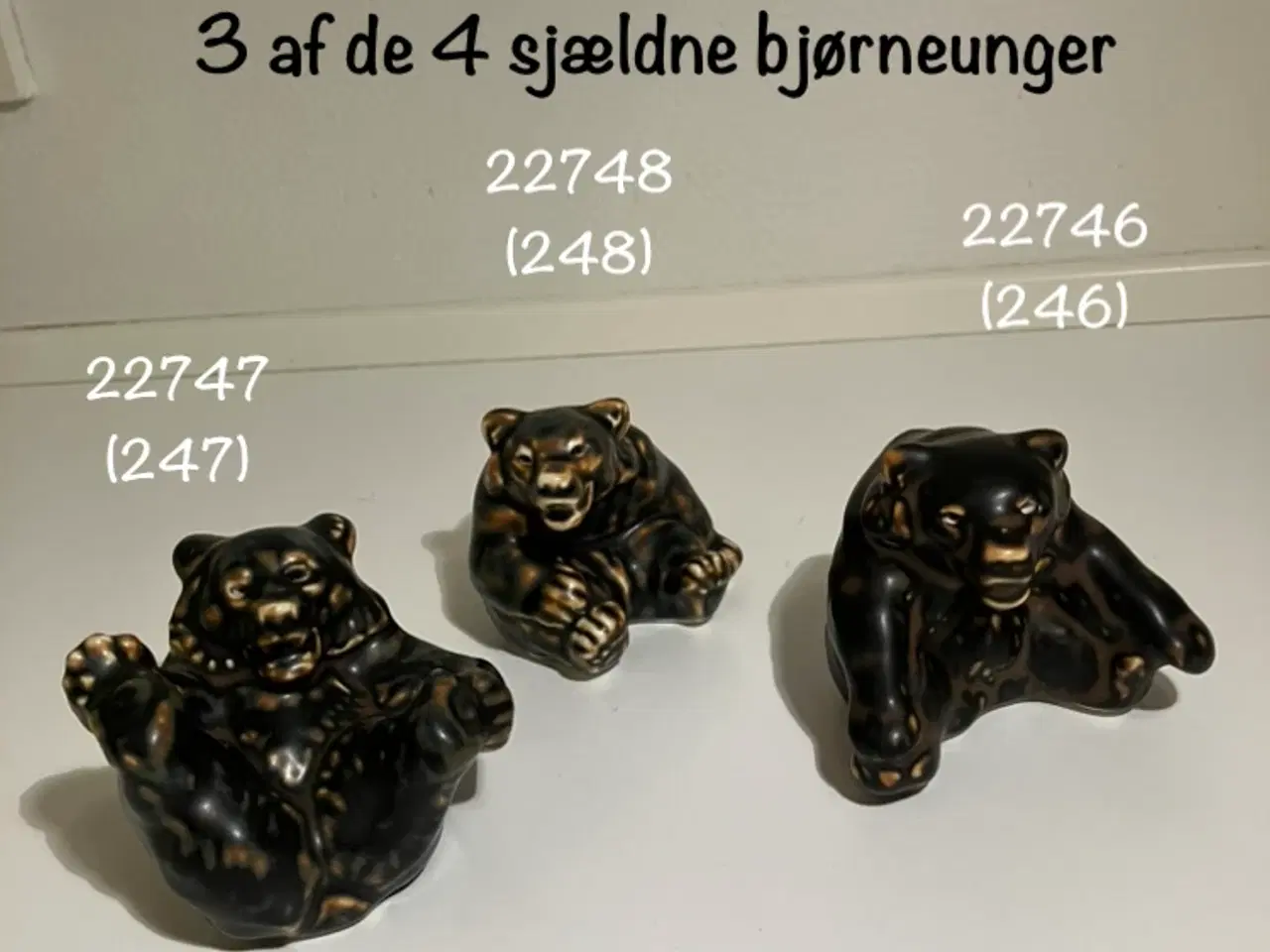 Billede 1 - Royal Copenhagen - 3 af de sjældne bjørneunger