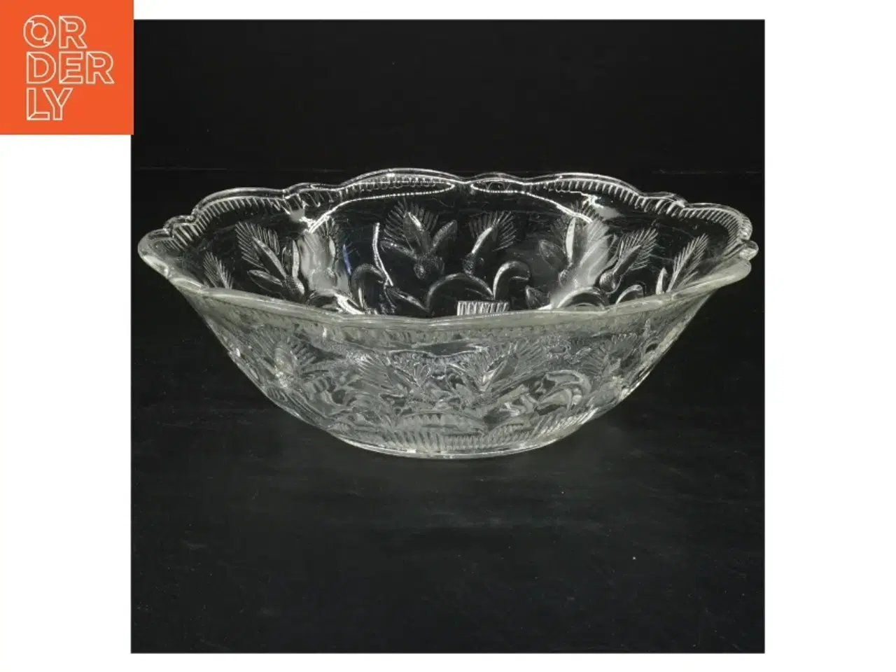 Billede 1 - Dekorativ glasskål