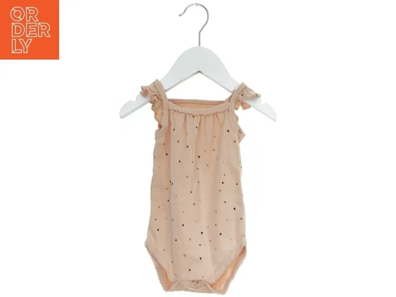 Billede 1 - Lyserød bodystocking med triangulært mønster fra Petit (str. 74)