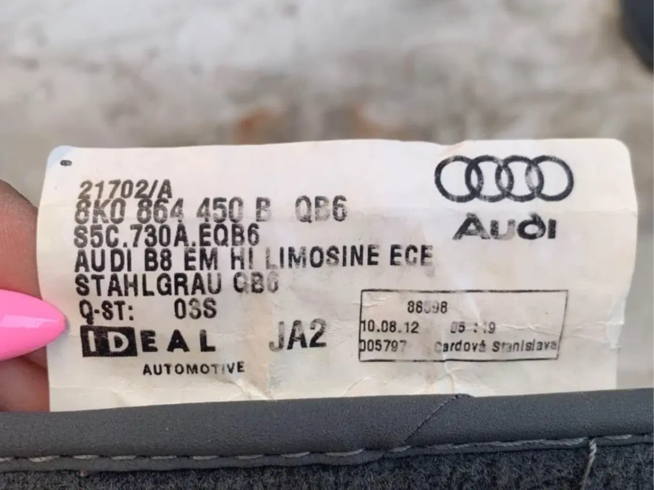 Billede 2 - Audi A5 måtter 