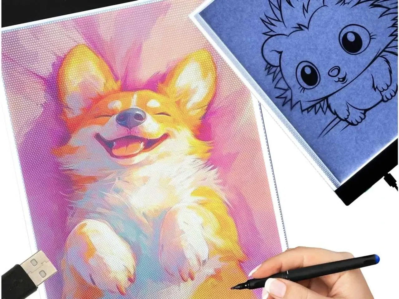 Billede 11 - Lysbord A4 – LED lyspad til optegning og tracing