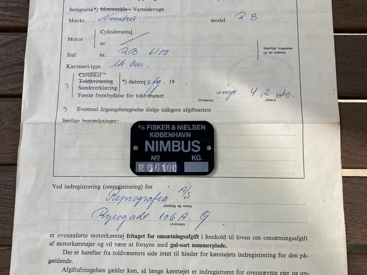 Billede 9 - Nimbus person sidevogn