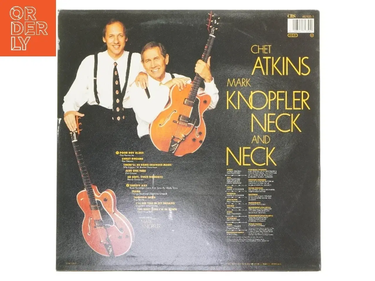 Billede 2 - Mark Knopfler og Chet Atkins - Neck and Neck LP fra CBS