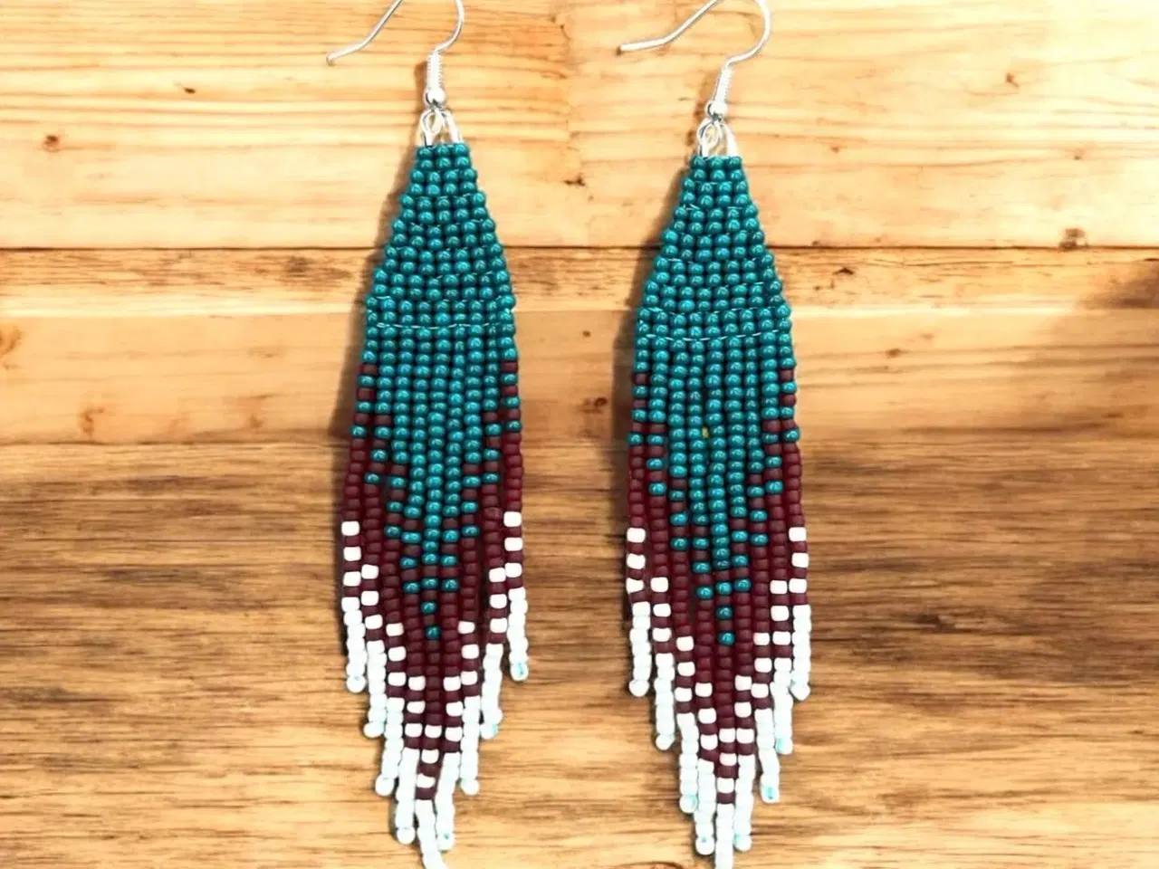 Billede 3 - Grønlandske øreringe, håndlavede 