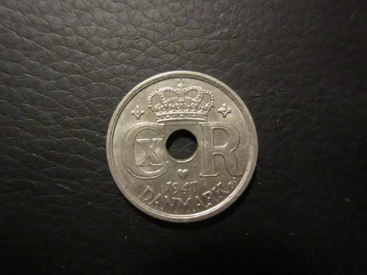 Billede 1 - 25 øre 1947 møntskær