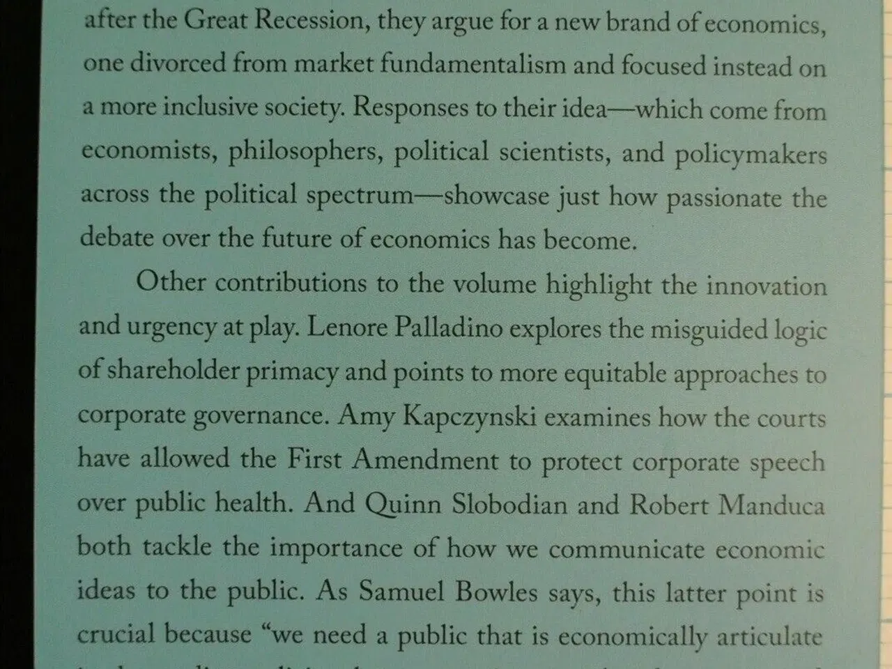 Billede 2 - economics after neoliberalism, edited by joshua co