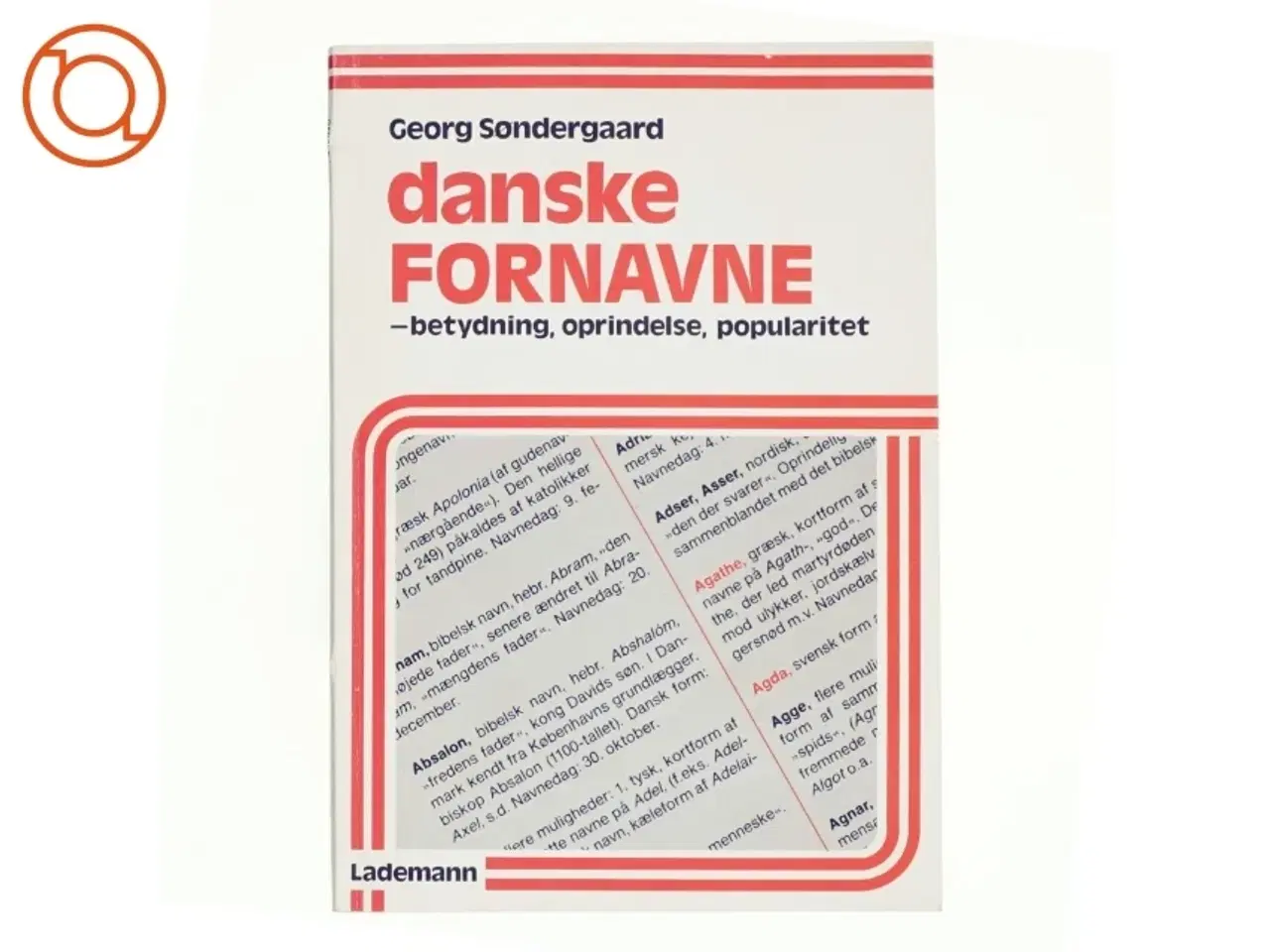 Billede 1 - Danske Fornavne af Georg Søndergaard