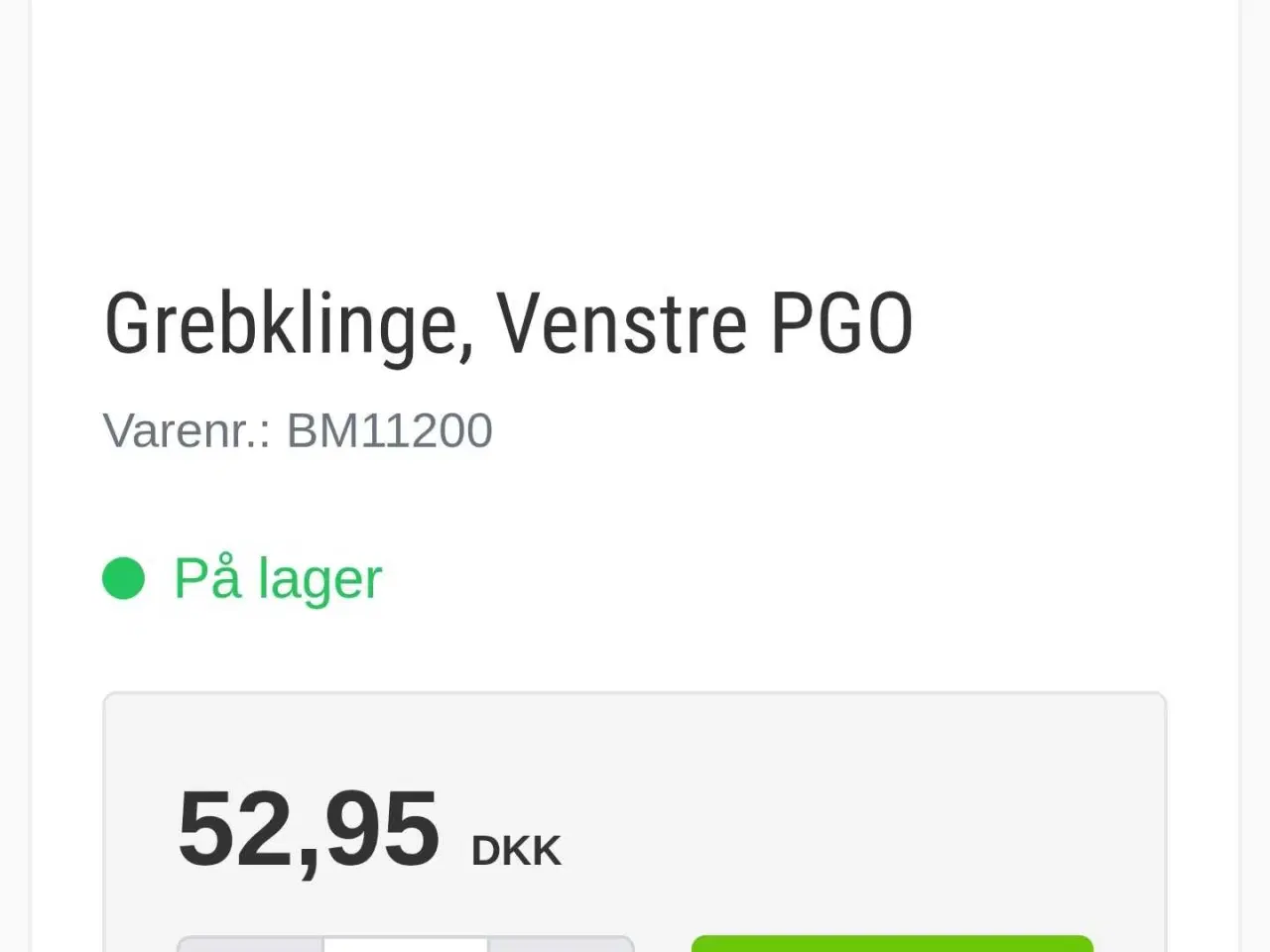 Billede 3 - PGO Hot 50/PMX/Ligero. Ny Venstre Grebklinge