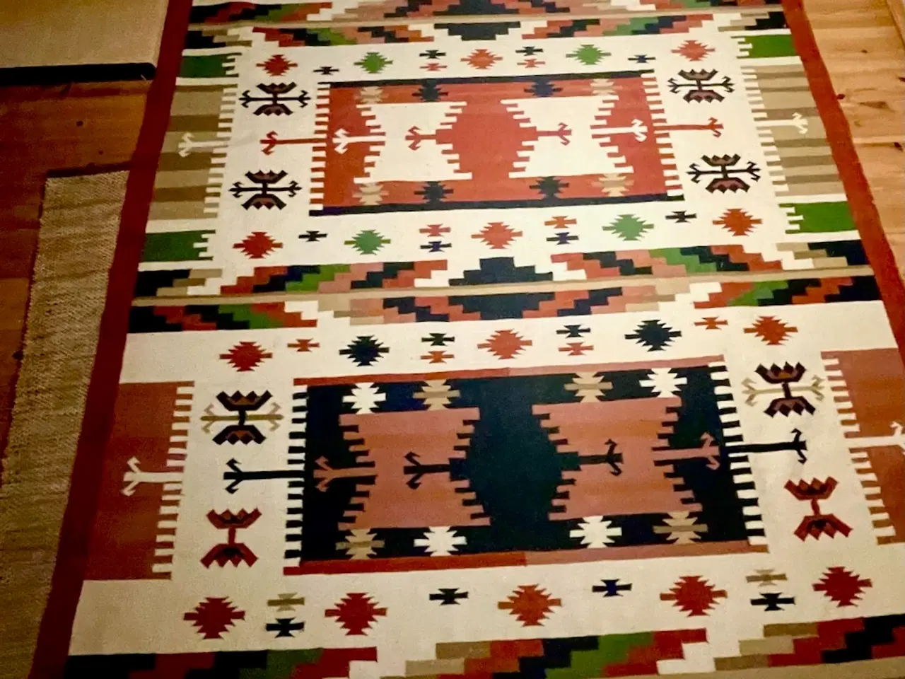 Billede 5 - ÆGTE KELIMTÆPPE I SKØNNE FARVER. 300 X 200.